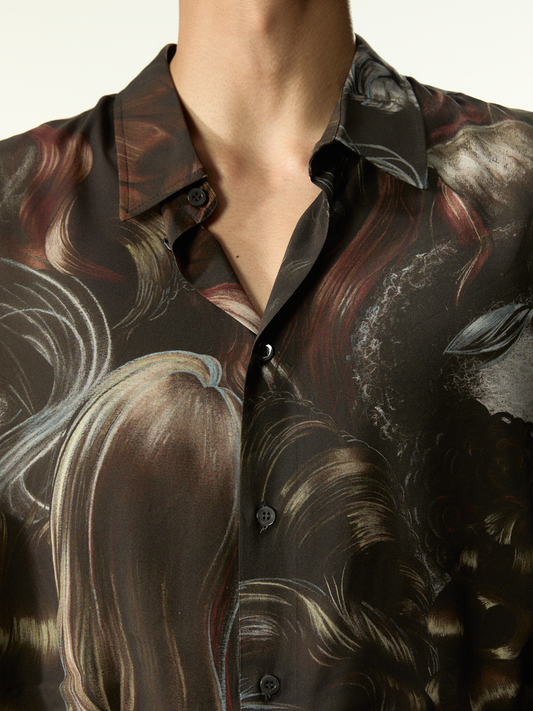Wig Shirt Brown Mix - Magliano