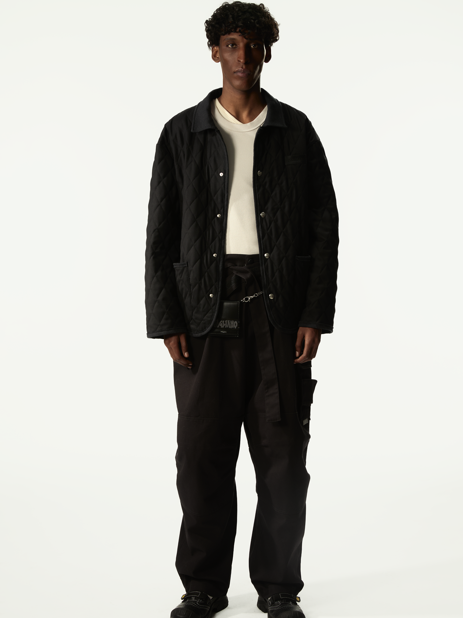 Prof Padded Jacket Black - Magliano