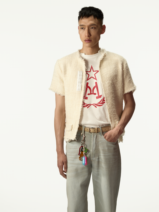 Darkettone Boucle Tee Off White - Magliano