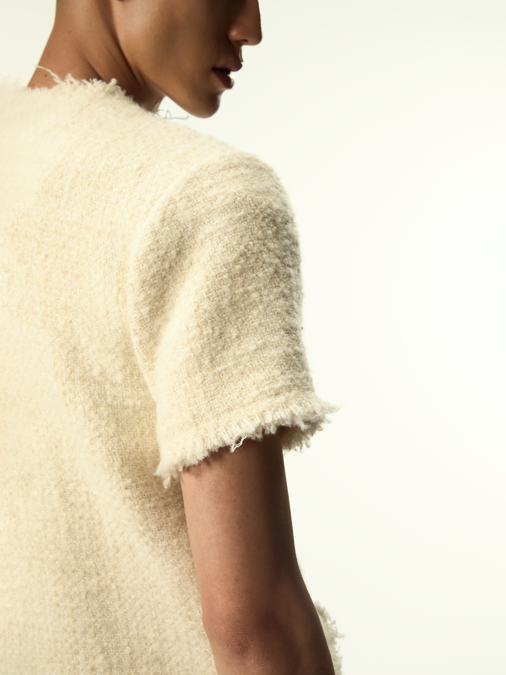 Darkettone Boucle Tee Off White - Magliano