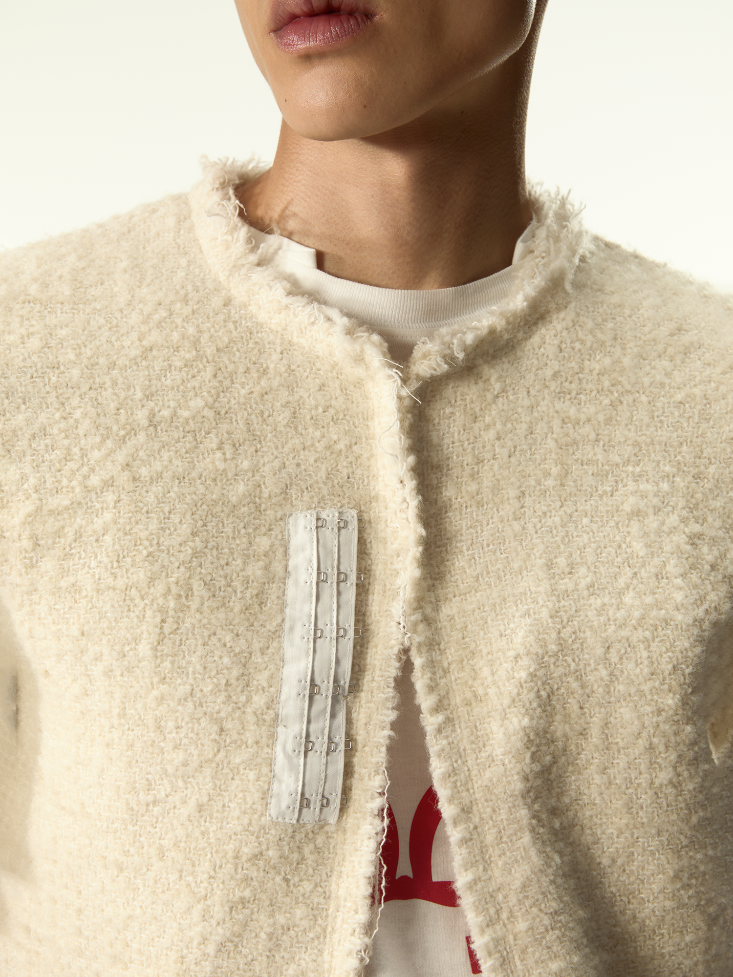 Darkettone Boucle Tee Off White - Magliano