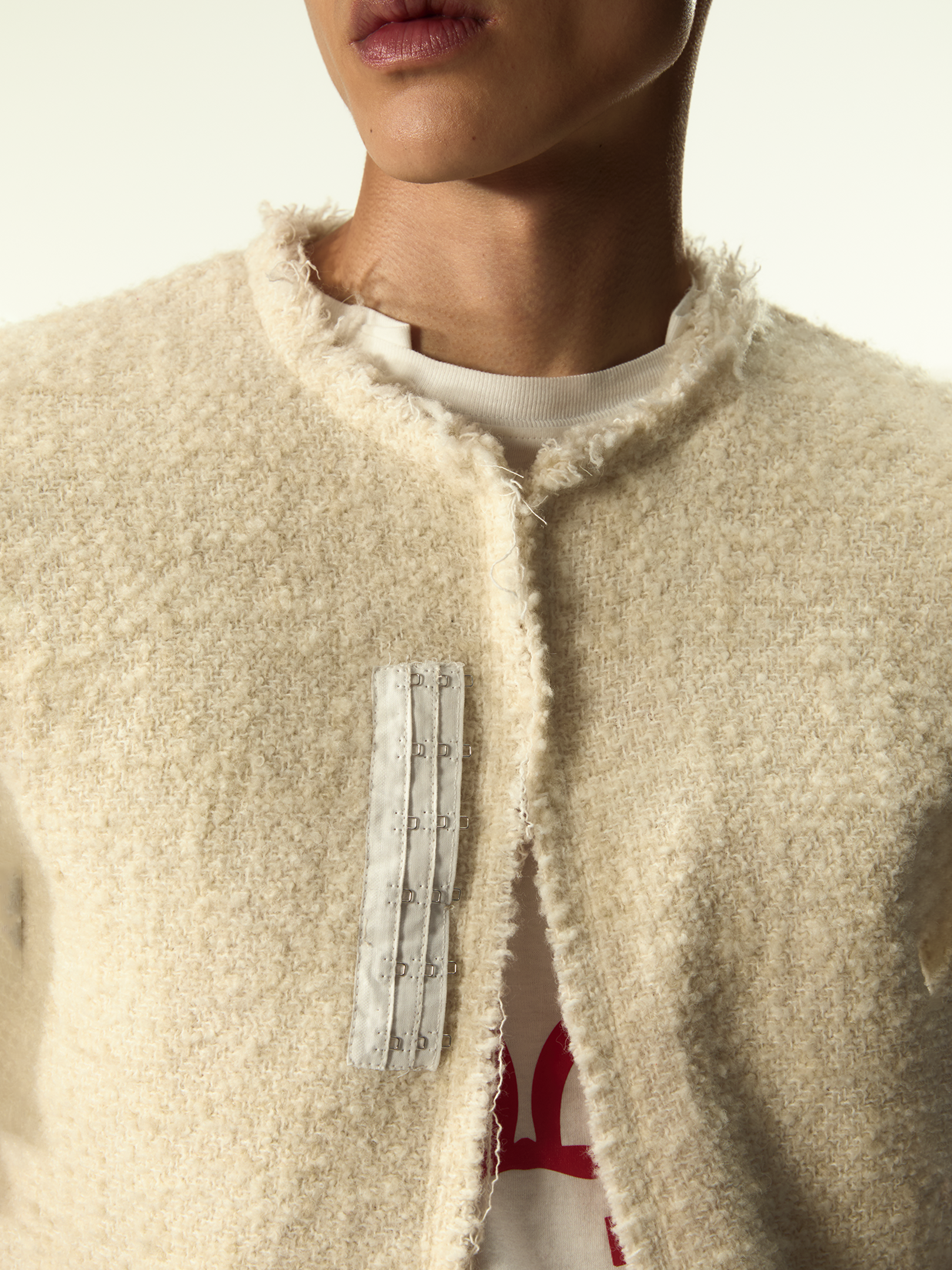 Darkettone Boucle Tee Off White - Magliano