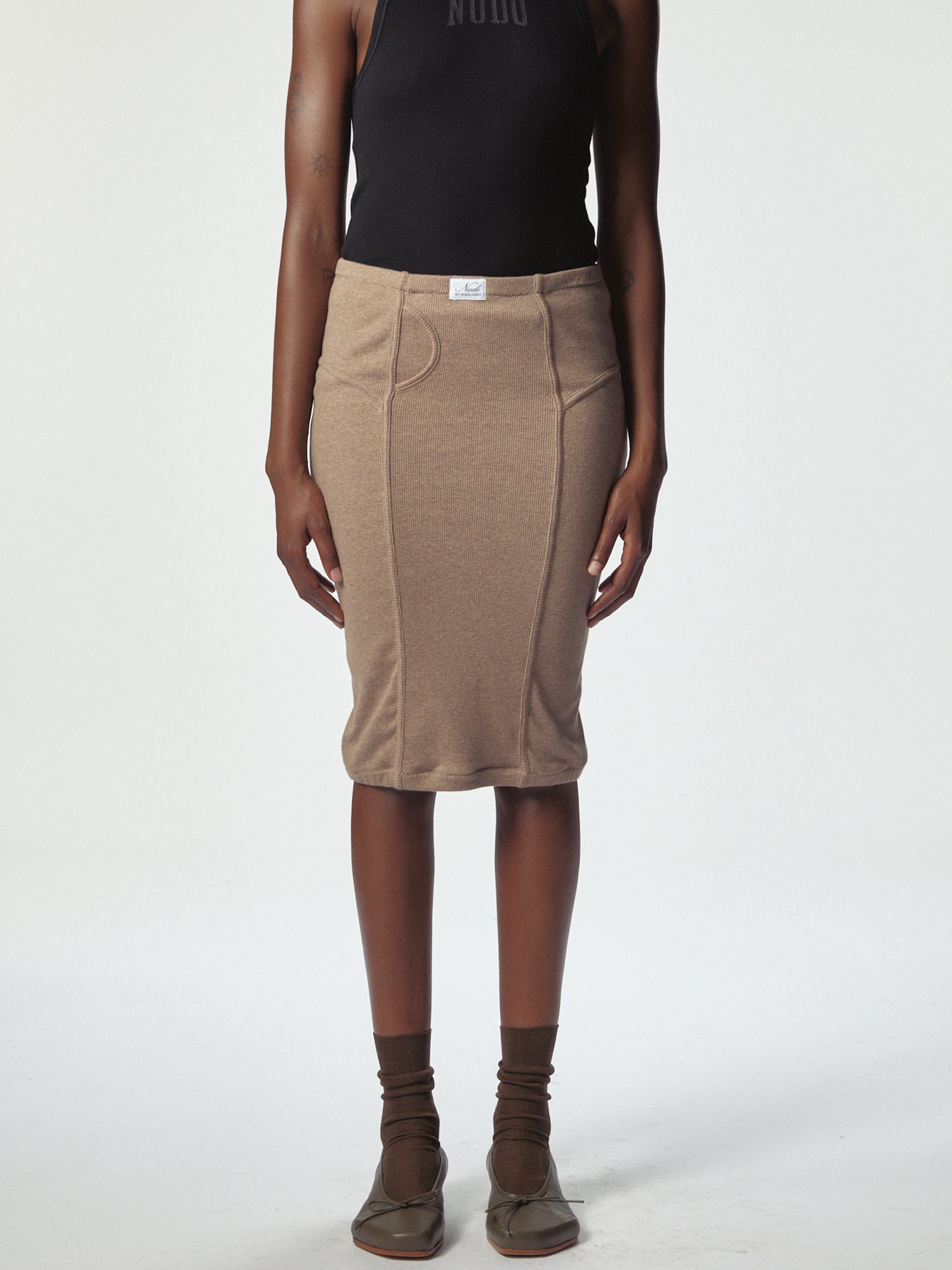 Nudo Mutanda Skirt Brown Melange