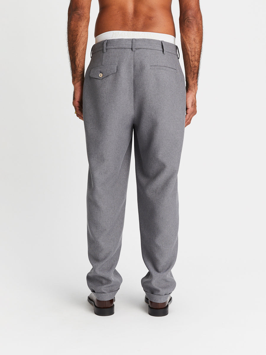 Eduardo Pijama Pants Manifesto Grey - Magliano