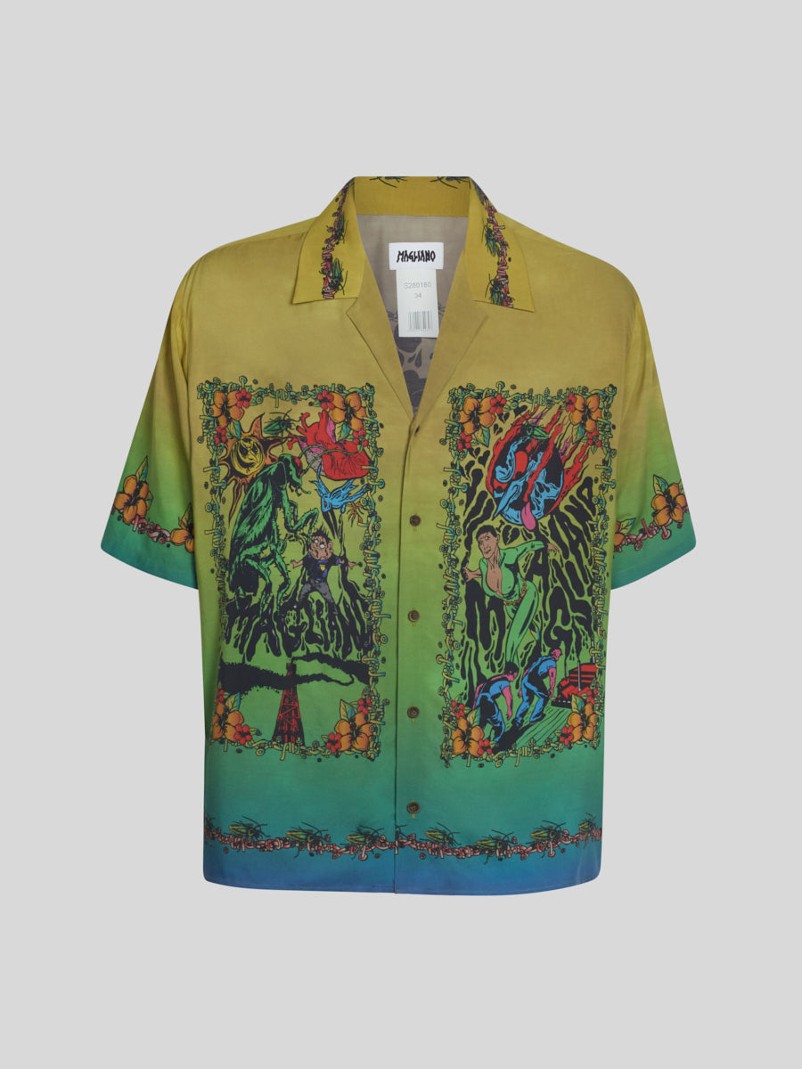 Souvenir Shirt Riot Print - Magliano