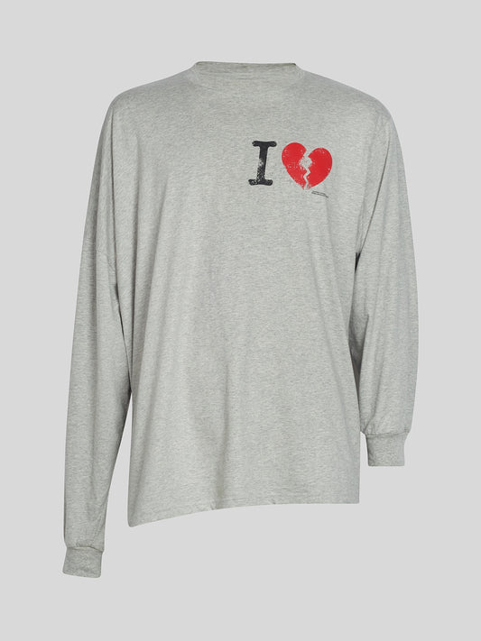 I Suffer Long Sleeve Light Grey - Magliano