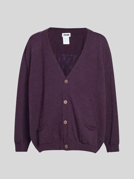 Grampa Cardigan Purple - Magliano