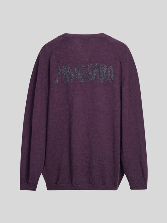 Grampa Cardigan Purple - Magliano