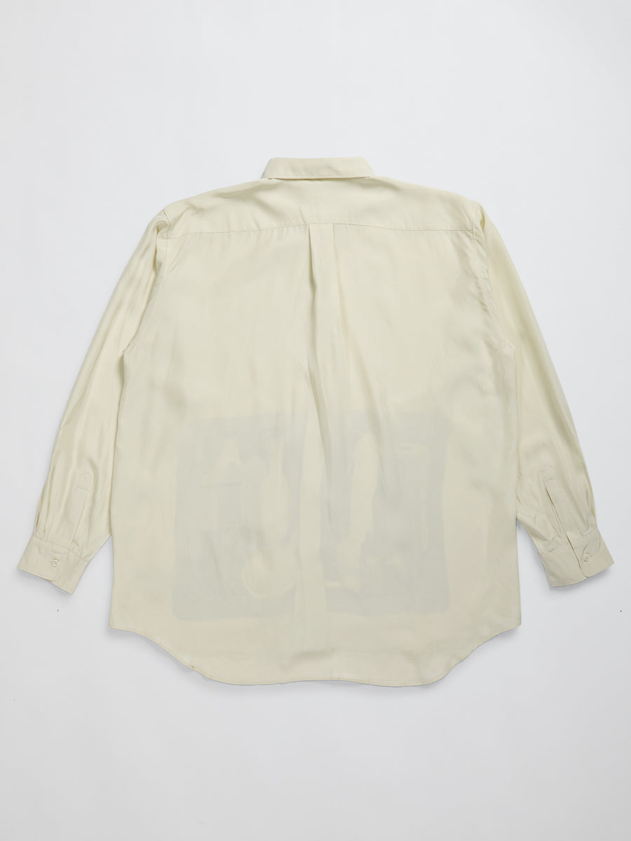 Morandi Silk Shirt White - Magliano