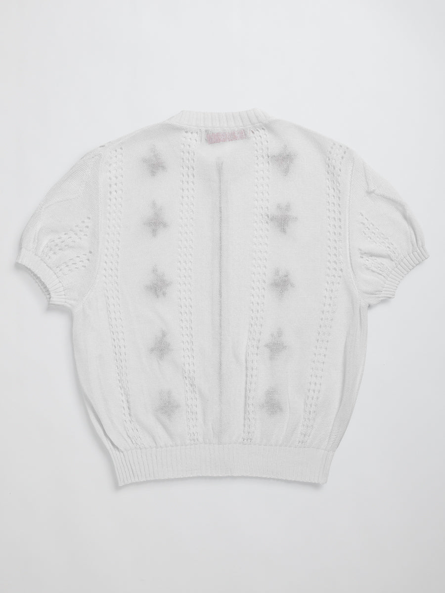 Cormagliano Zipped Tee White - Magliano
