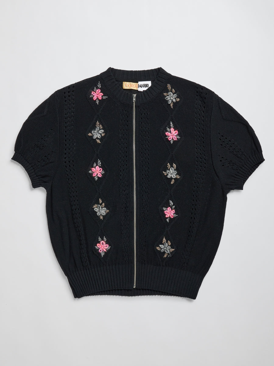 Cormagliano Zipped Tee Black - Magliano