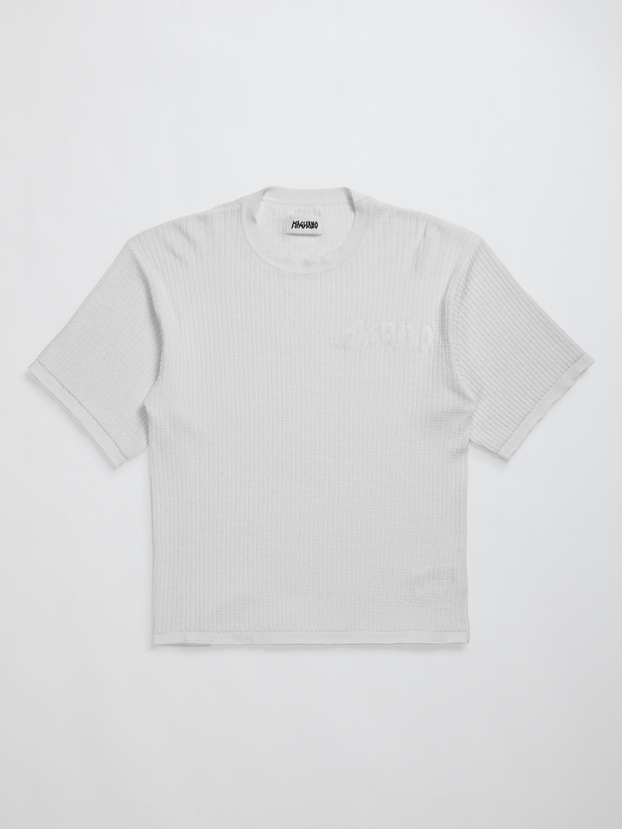 Waffle Tee White - Magliano