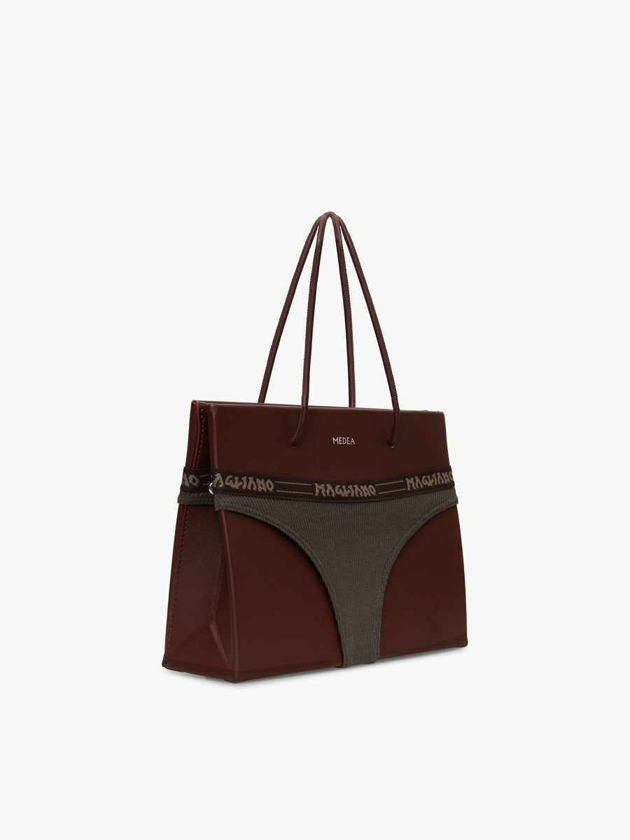 Magliano x Medea Small Mutanda Bag Brown