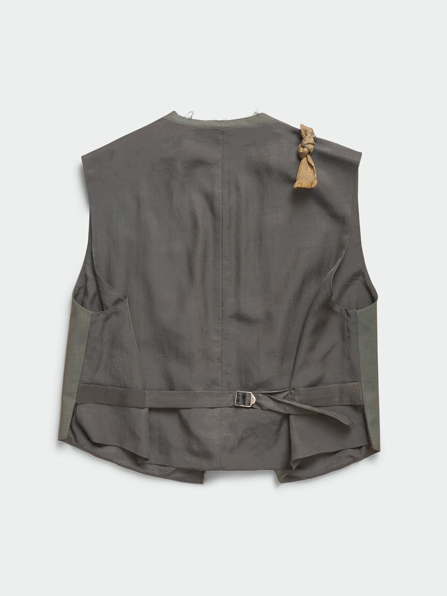 Dawn Knotted Vest Dollar Green