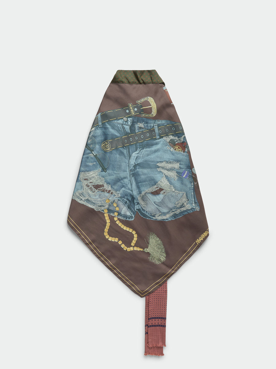 Manifesto Foulard Top Brown