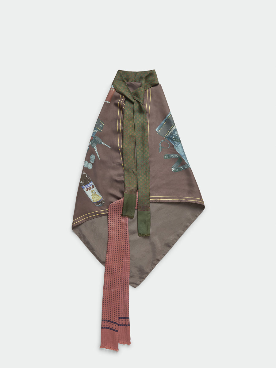 Manifesto Foulard Top Brown