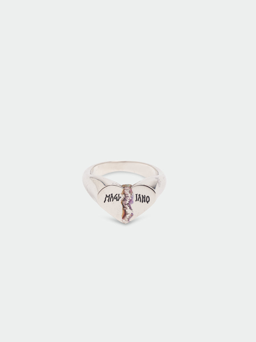 Micro Broken Welded Ring Silver