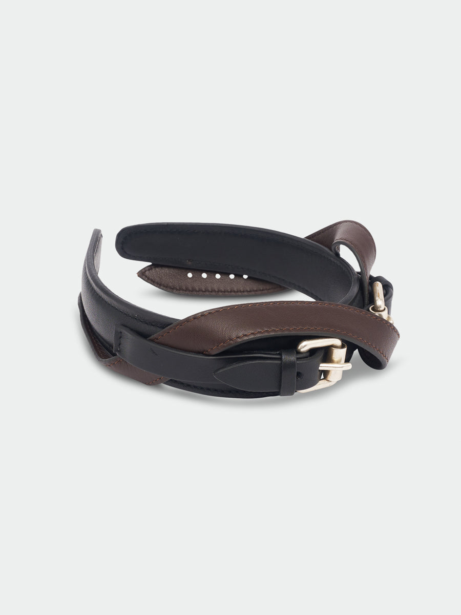 Leather Mess Cerchietto Black