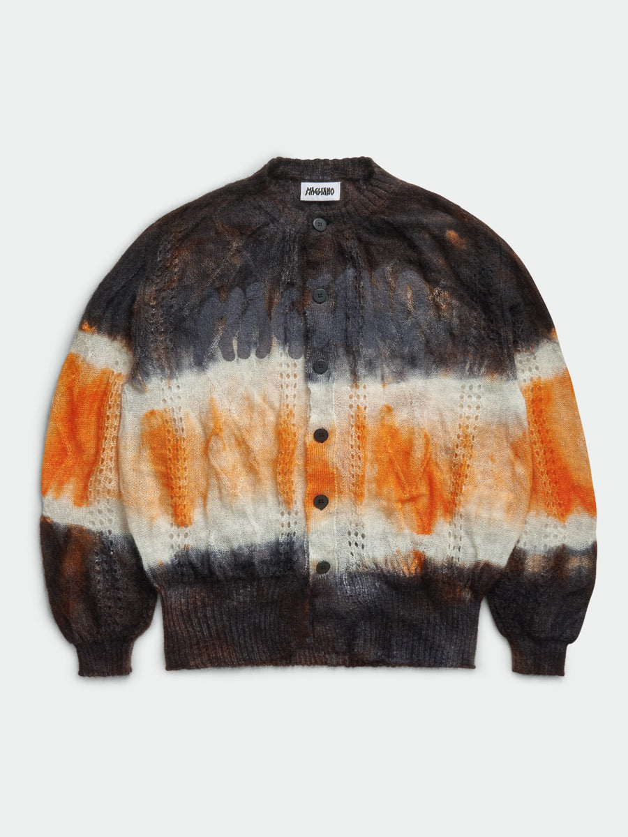 Psychedelic Bimbo Cardigan Orange Mix