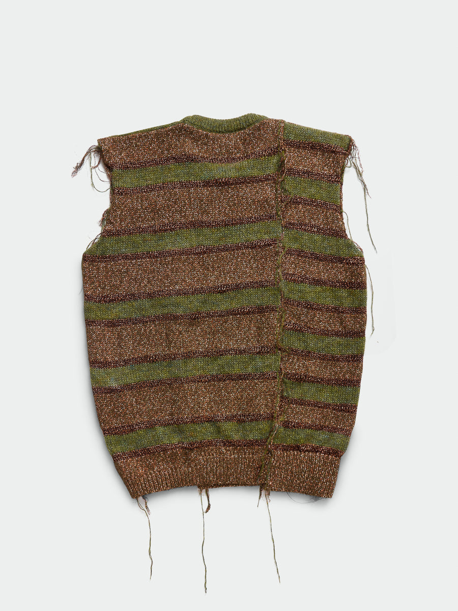 A Mess Of A Vest Green Mix