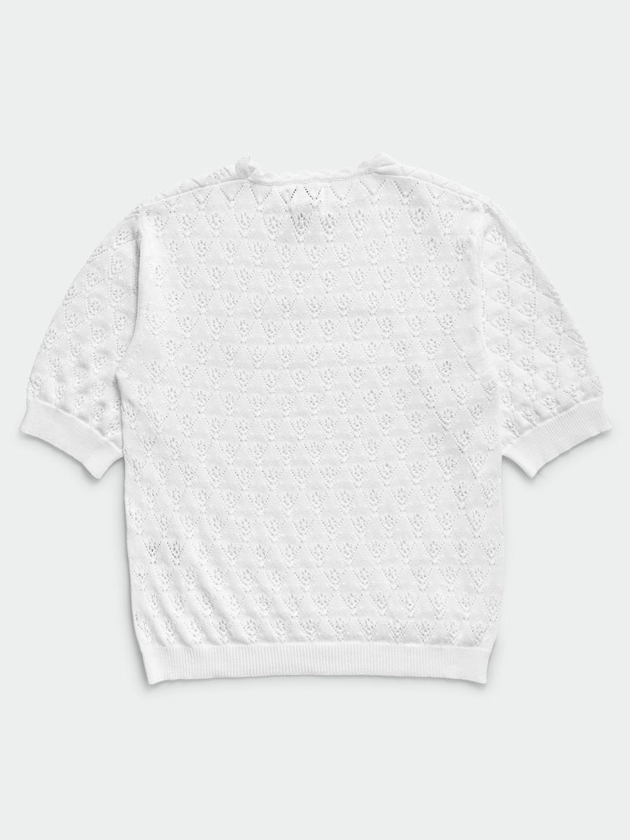 Comunione Knitted Tee White