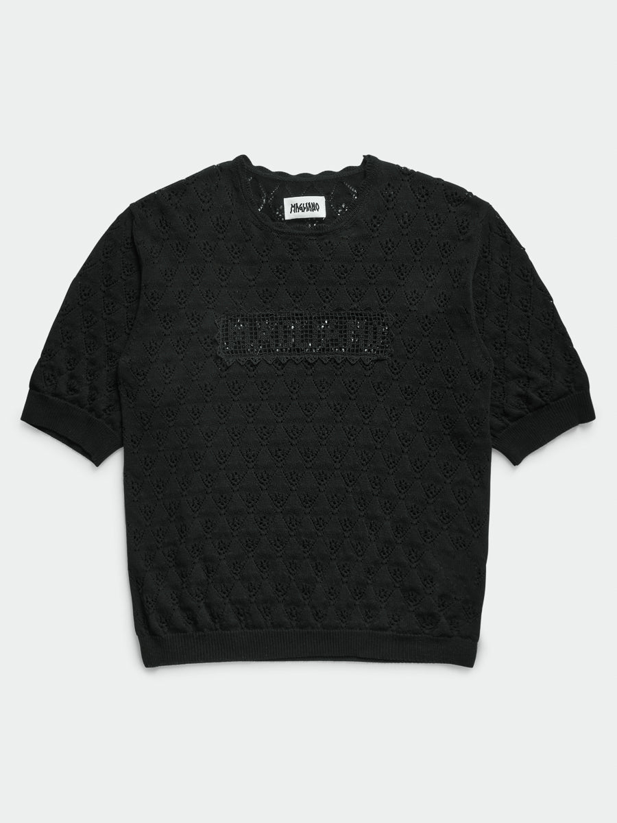 Comunione Knitted Tee Black