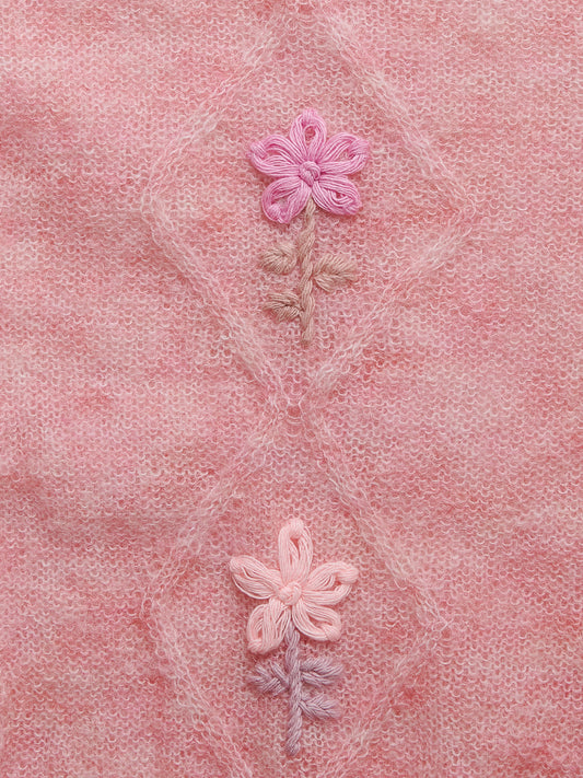 Cormagliano Mohair Cardigan Pink - Magliano