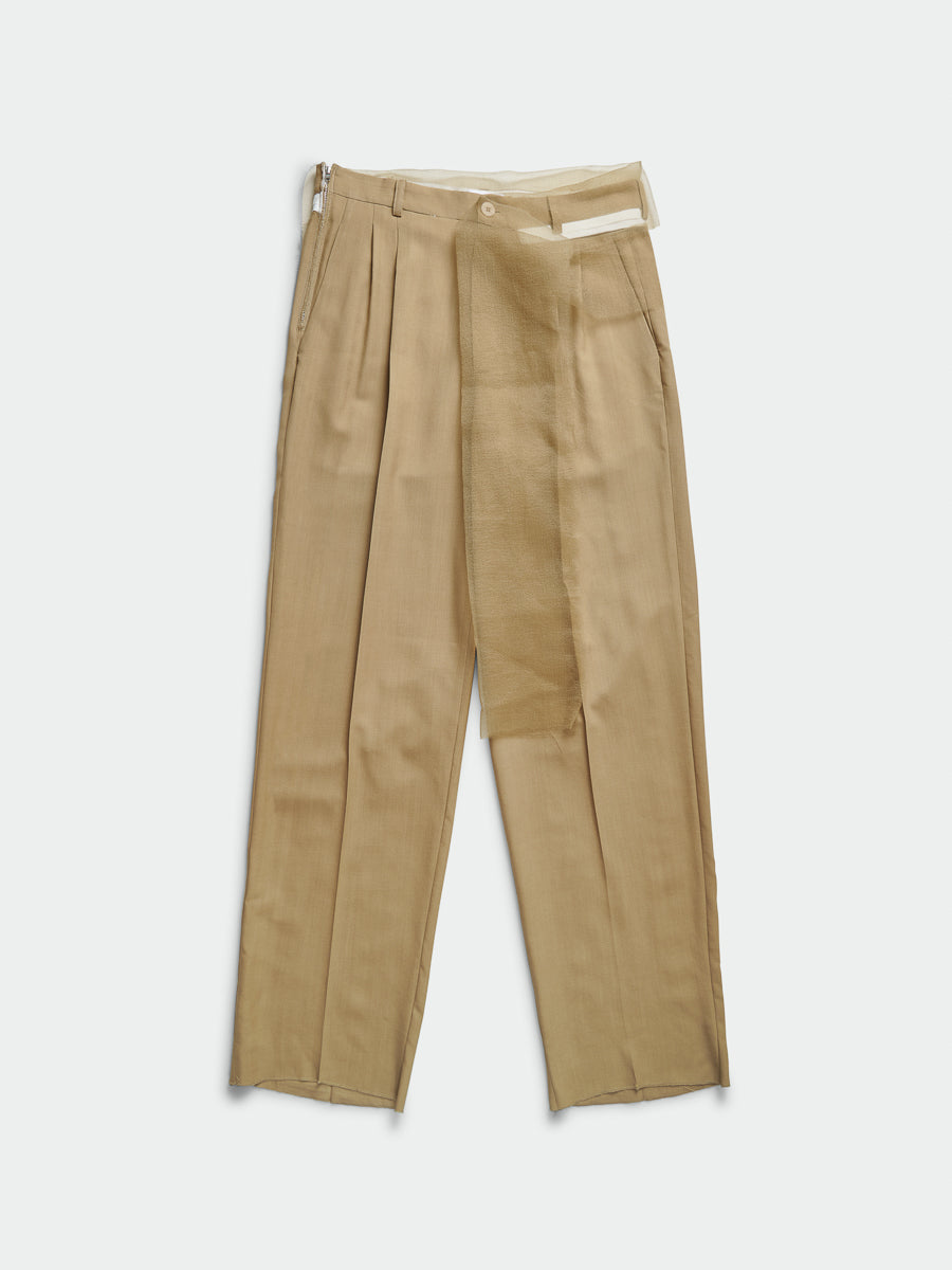 Piccolo Paradiso Zipped Double Pince Beige