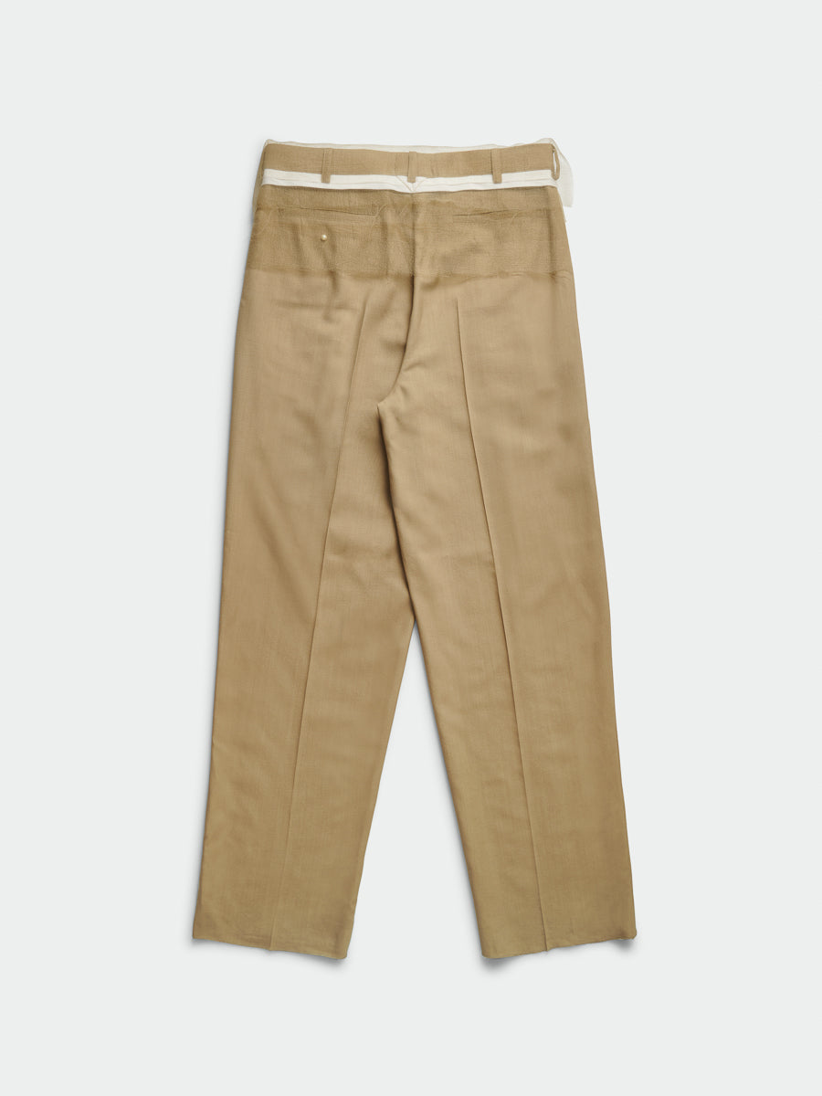 Piccolo Paradiso Zipped Double Pince Beige